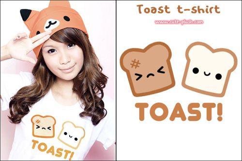 TOAST可愛(ài)t恤衫圖案設(shè)計(jì)